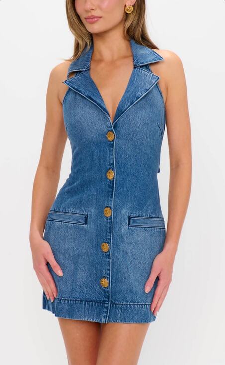 Show Me Your MuMu Dresses & Skirts - NEW Show Me Your MuMu Darien Dress Denim Mini size XS